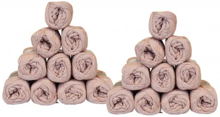 Mayflower Cotton 8/4 Lankapaketti Unicolor 1489 Pölyinen Ruusu - 20 kpl - Mayflower Cotton 8/4 Lankapaketti Unicolor 1489 Pölyinen Ruusu - 20 kpl
