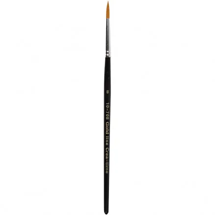 Gold Line -siveltimet, P: 18,5 cm, L: 3 mm, pyöreä, 12 kpl/ 12 pk.