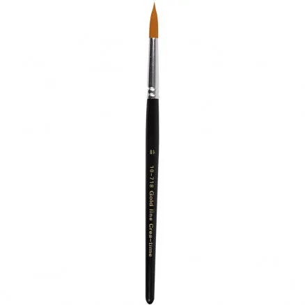 Gold Line -siveltimet, P: 20 cm, L: 7 mm, pyöreä, 6 kpl/6 pk.