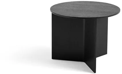 HAY Slit Wood Pyöreä Pöytä Ø45 Musta