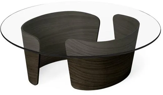Sibast Furniture No 7 Lounge Pöytä Ø90 Matala Tumman Tammi Öljytty/Lasi